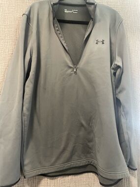 Under Armour Gray Quarter-Zip Performance Jacket